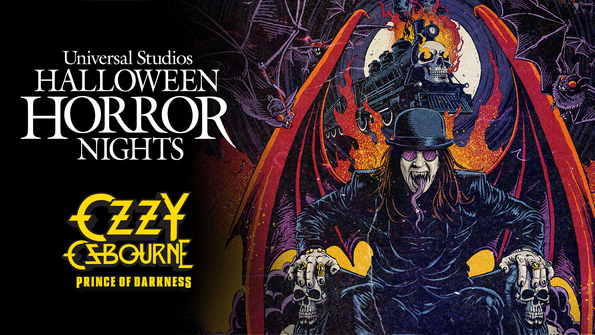 Universal Studios Hollywood e Universal Orlando Resort homenageiam Ozzy Osbourne, lendário músico de Heavy Metal, em uma casa assombrada original do Halloween Horror Nights